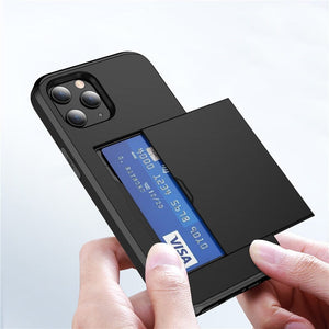 für Apple iPhone 15 Serie (2 Karten) Mobile Phone cases Handyhülle mit Kartenfach 