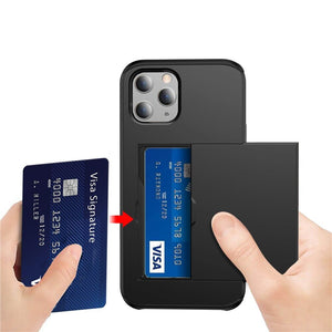 für Apple iPhone 15 Serie (2 Karten) Mobile Phone cases Handyhülle mit Kartenfach 