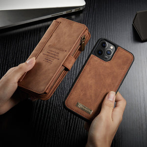 Abnehmbare Wallet-Leder Hülle für iPhone 12 Serie