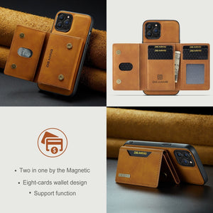 Handyhüllen mit magnetischem, abnehmbarem Kartenfach für Apple iPhone 14 Serie Handyhulle Handyhülle mit Kartenfach 