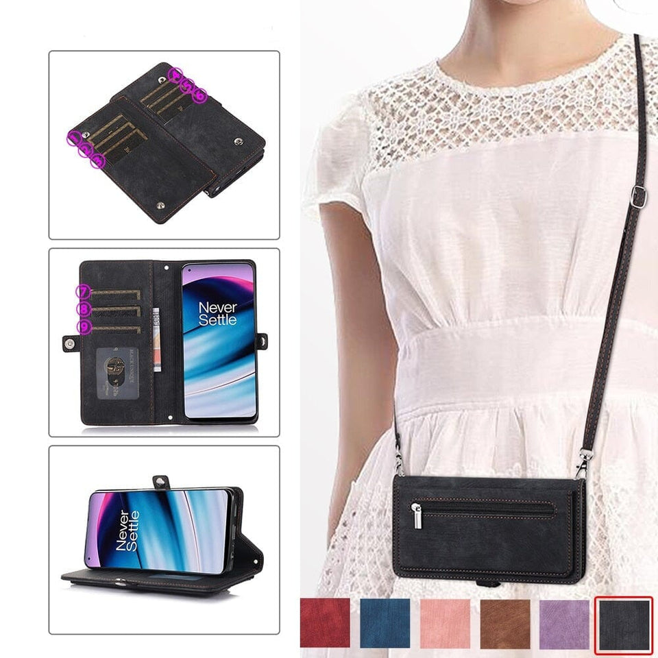 Crossbody Wallet Handyhülle für Oppo F Serie