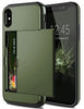 für Apple iPhone X Serie (2 Karten) Mobile Phone cases Md Trade Austria Army Green For iPhone XS MAX 