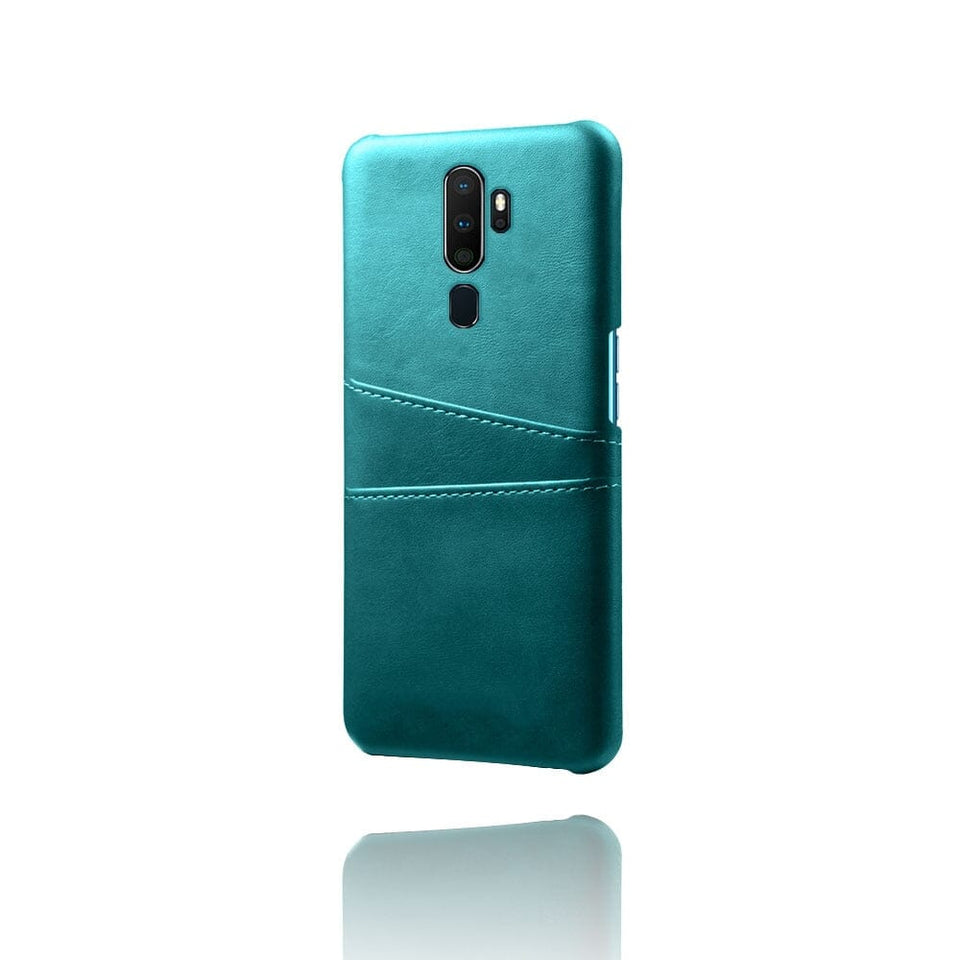 Handyhuelle für Oppo 2 Karten (Lederoptik modern)