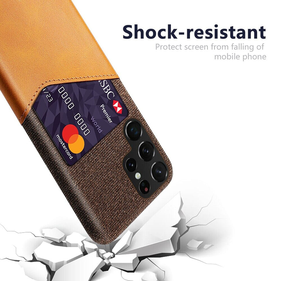 für Samsung 1 Karte (Lederoptik) - Samsung Galaxy S22 Serie Mobile Phone cases Md Trade Austria 