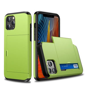 für Apple iPhone 6 Serie (2 Karten) Mobile Phone cases Handyhülle mit Kartenfach Cyan For iPhone 6 Pius 