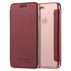 Flip Leder-Optik Handyhülle für iPhone SE Serie