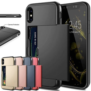 für Apple iPhone 8 Serie (2 Karten) Mobile Phone cases Handyhülle mit Kartenfach 