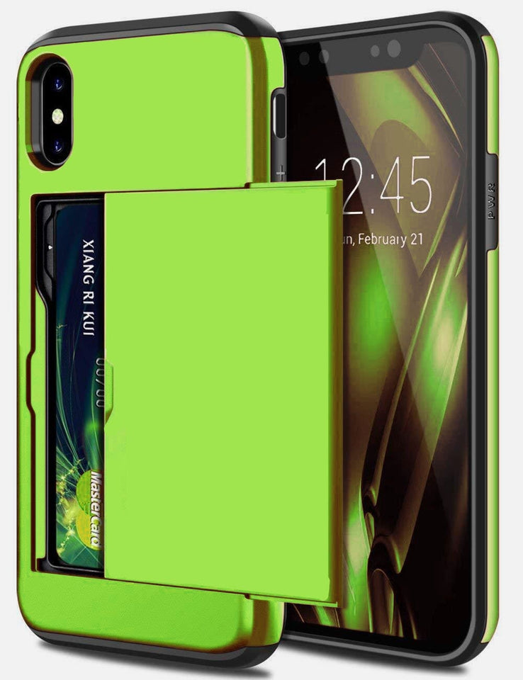 für Apple iPhone X Serie (2 Karten) Mobile Phone cases Md Trade Austria Green For iPhone XS MAX 