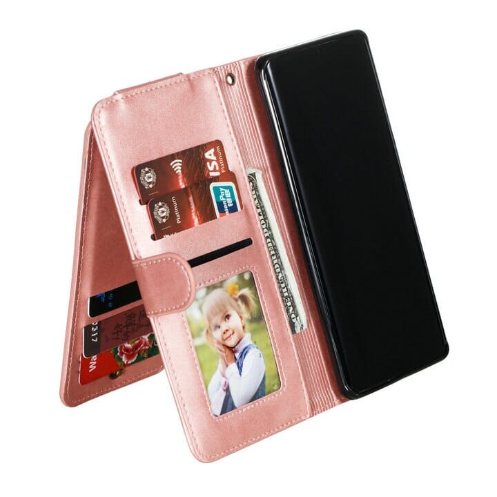 Reißverschluss Brieftasche Handyhülle für Huawei P40 Serie Handyhulle Handyhülle mit Kartenfach 