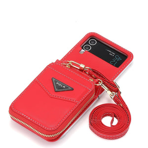 Samsung Galaxy Z Flip 3 Crossbody Brieftasche Handyhülle Handyhulle Md Trade Austria Red Galaxy Z Flip3 