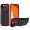 Handhülle mit abnehmbarem Kartenfach und Ständer für Apple iPhone 8 Serie Mobile Phone cases Md Trade Austria Red For iPhone 8 Plus 
