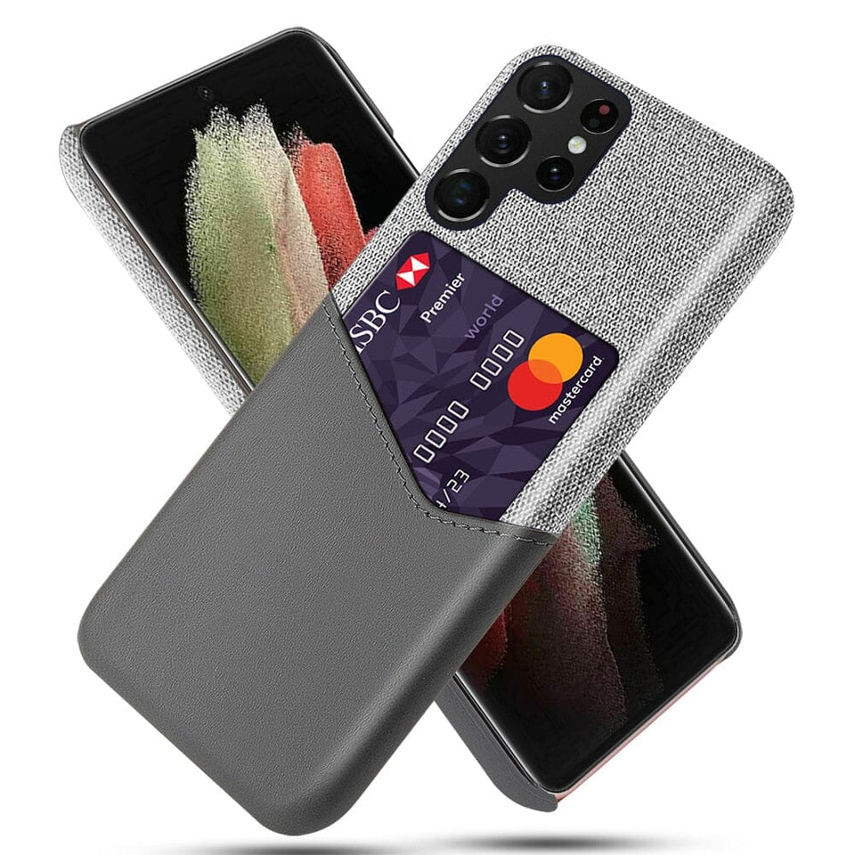 für Samsung 1 Karte (Lederoptik) - Samsung Galaxy S21 Serie Mobile Phone cases Md Trade Austria 