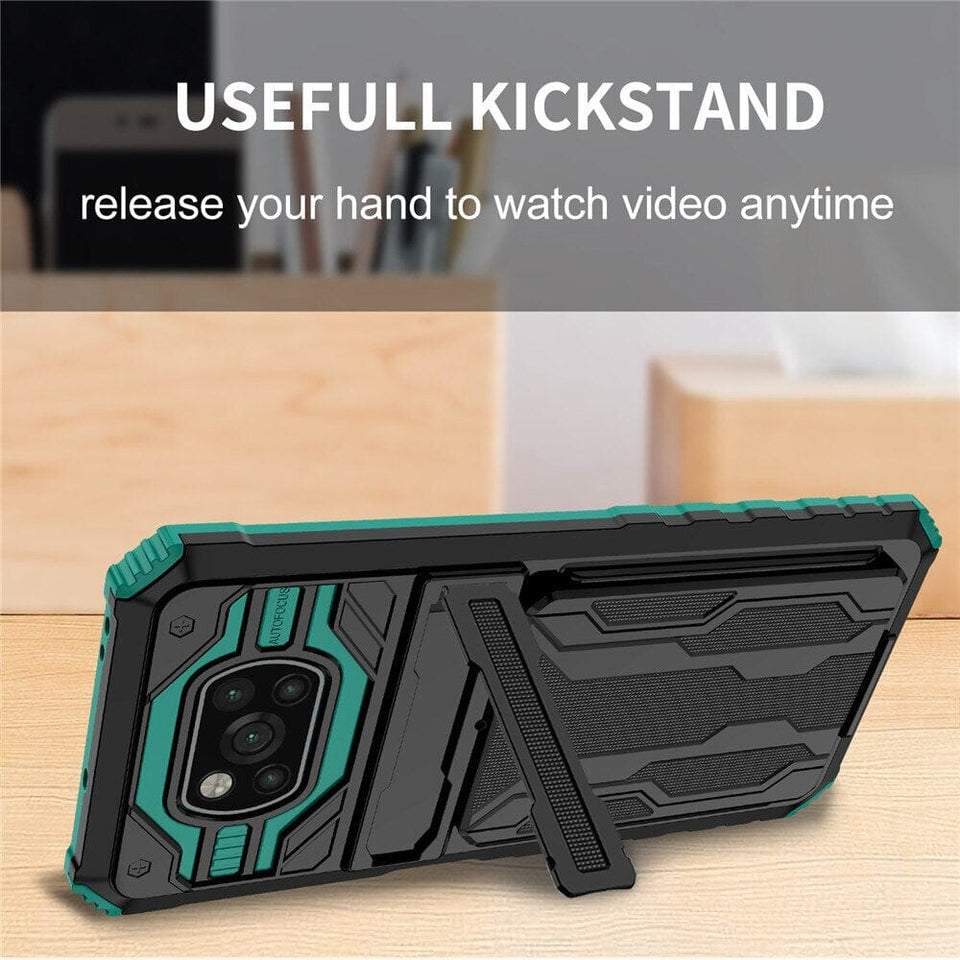 Handhülle mit abnehmbarem Kartenfach und Ständer für Xiaomi Redmi Note 10 Serie Mobile Phone cases Handyhülle mit Kartenfach 