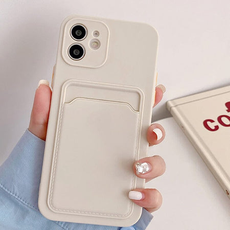 für Apple iPhone 1 Karte (Silikon) Mobile Phone cases Handyhülle mit Kartenfach 