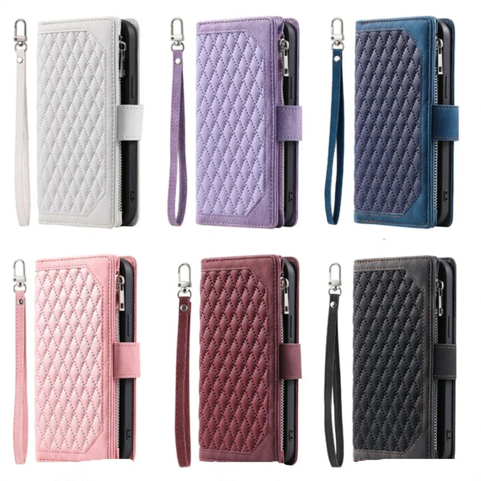 Luxuriöse Handyhülle aus weichem Leder für Samsung Galaxy S22 Serie Handyhulle Handyhülle mit Kartenfach 