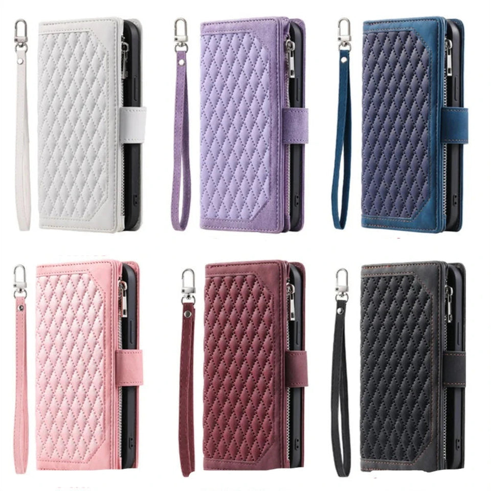 Luxuriöse Handyhülle aus weichem Leder für Samsung Galaxy S23 Serie Handyhulle Handyhülle mit Kartenfach 