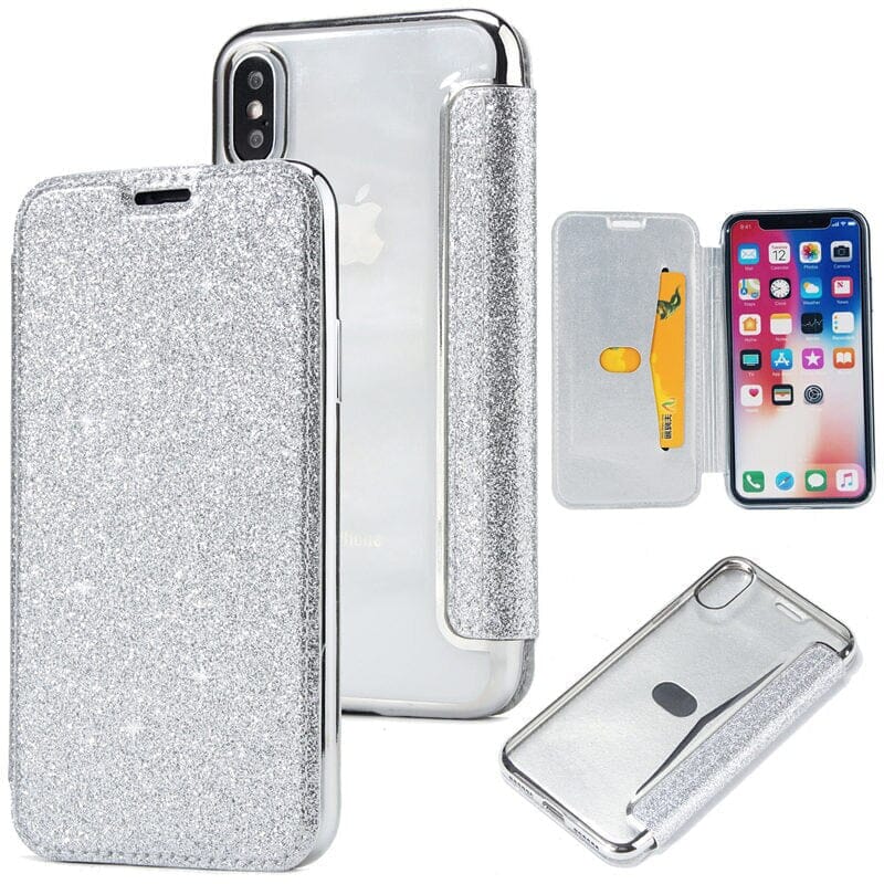 Bling Leder + TPU Handy Hülle für iPhone 11 Serie