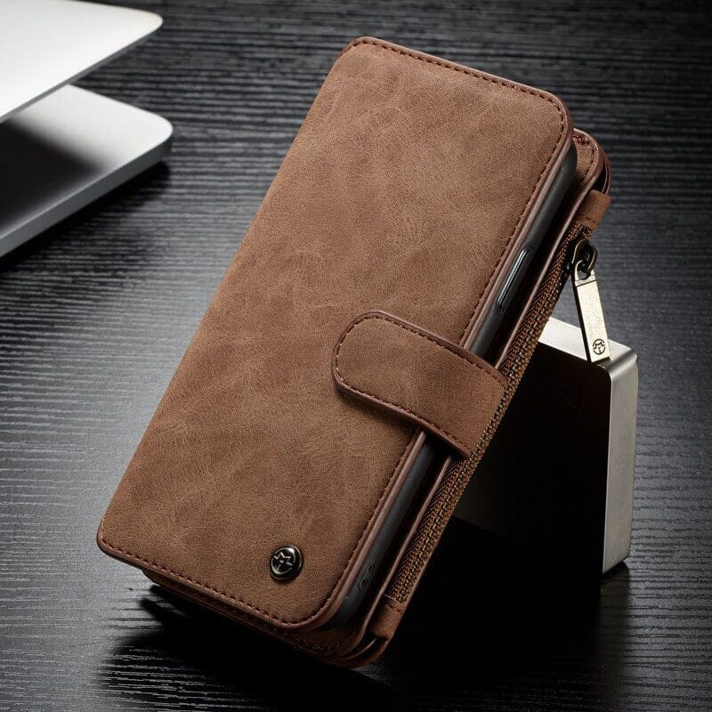 Abnehmbare Wallet-Leder Hülle für iPhone 8 Serie