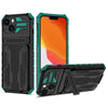 Handhülle mit abnehmbarem Kartenfach und Ständer für Apple iPhone 12 Serie Mobile Phone cases Md Trade Austria Green For iPhone 12 