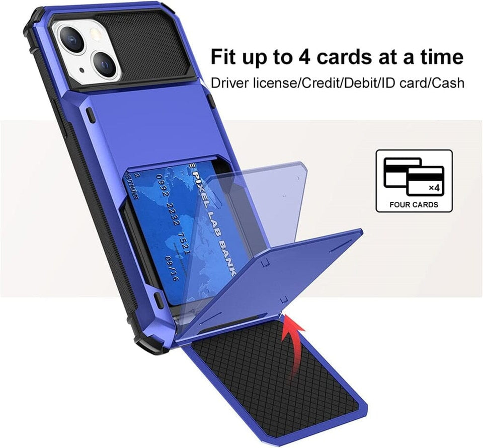 für Apple iPhone 7 Serie (5 Karten) Mobiltelefontaschen Handyhülle mit Kartenfach 