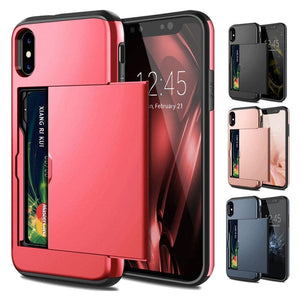 für Apple iPhone 8 Serie (2 Karten) Mobile Phone cases Handyhülle mit Kartenfach 