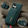 Handyhüllen mit magnetischem, abnehmbarem Kartenfach für Huawei Mobile Phone cases Handyhülle mit Kartenfach Green HUAWEI P50 